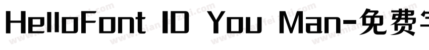 HelloFont ID You Man字体转换